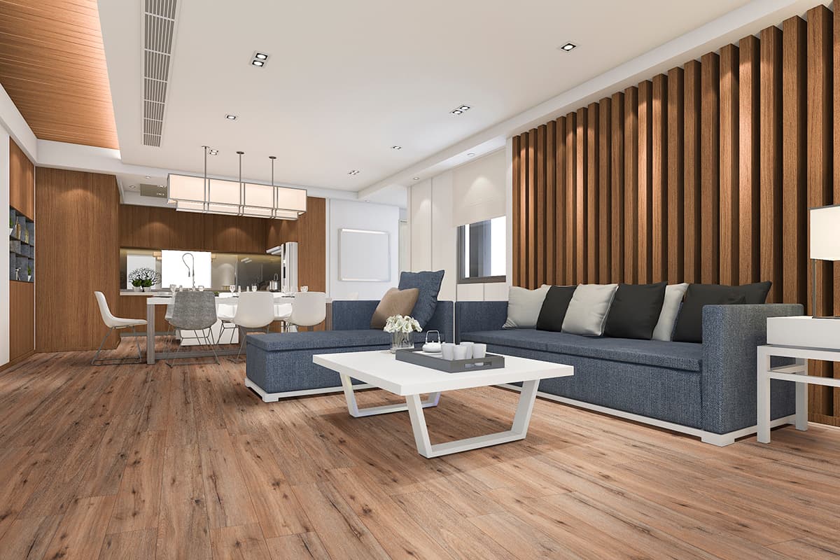 MSI Everlife Fauna 100% Waterproof Rigid Core (SPC) Flooring — XL Prescott Collection — installed in room