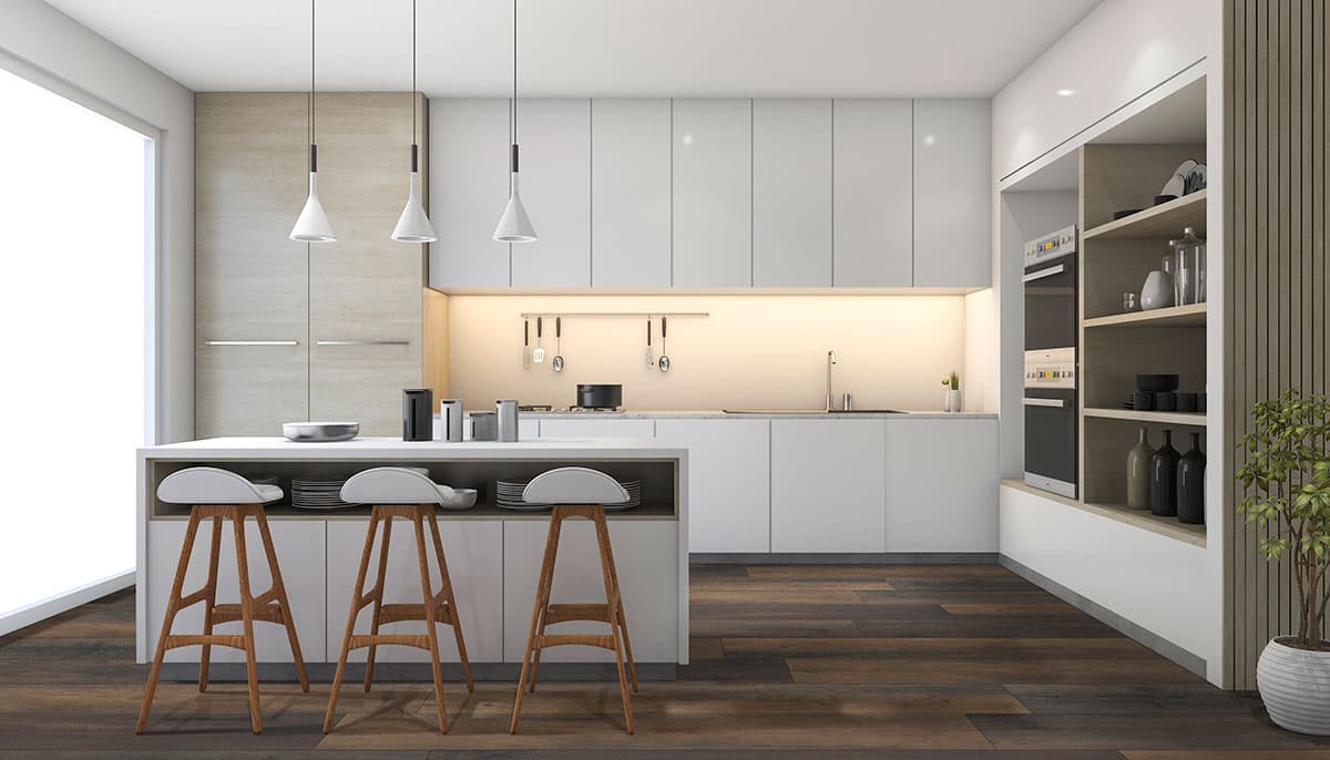 MSI Everlife Hawthorne 100% Waterproof Rigid Core (SPC) Flooring — XL Prescott Collection — installed in room
