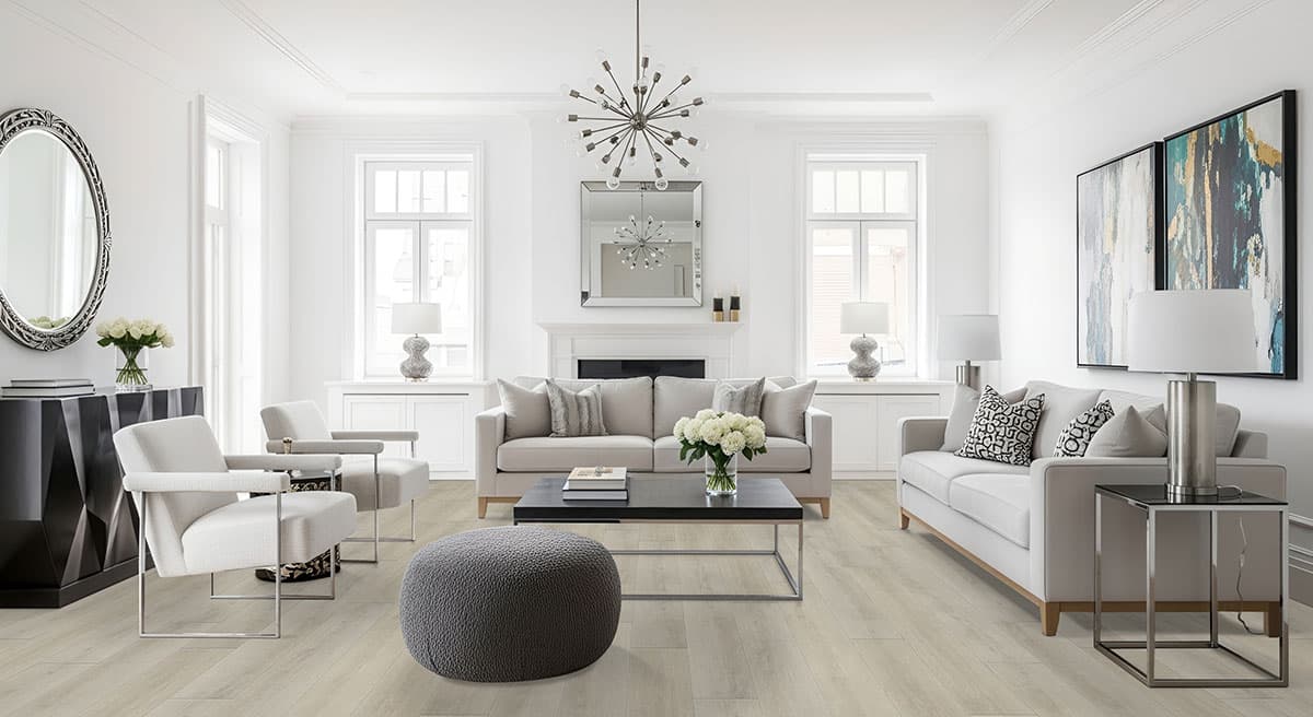 MSI Everlife Honeybella Oak 100% Waterproof Rigid Core (SPC) Flooring — XL Cyrus Collection — installed in room