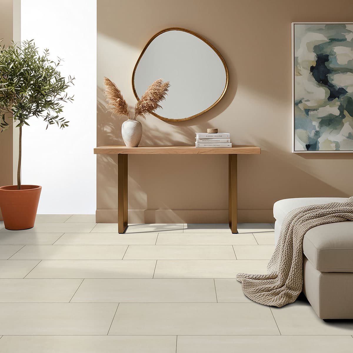 MSI Everlife Ivorelle 100% Waterproof Rigid Core (SPC) Flooring — XL Trecento Collection — detail view 6