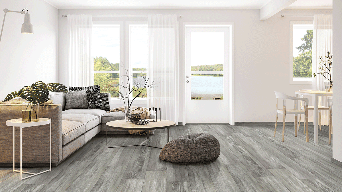 MSI Everlife Loton Hill 100% Waterproof Rigid Core (SPC) Flooring — XL Ashton Collection — installed in room