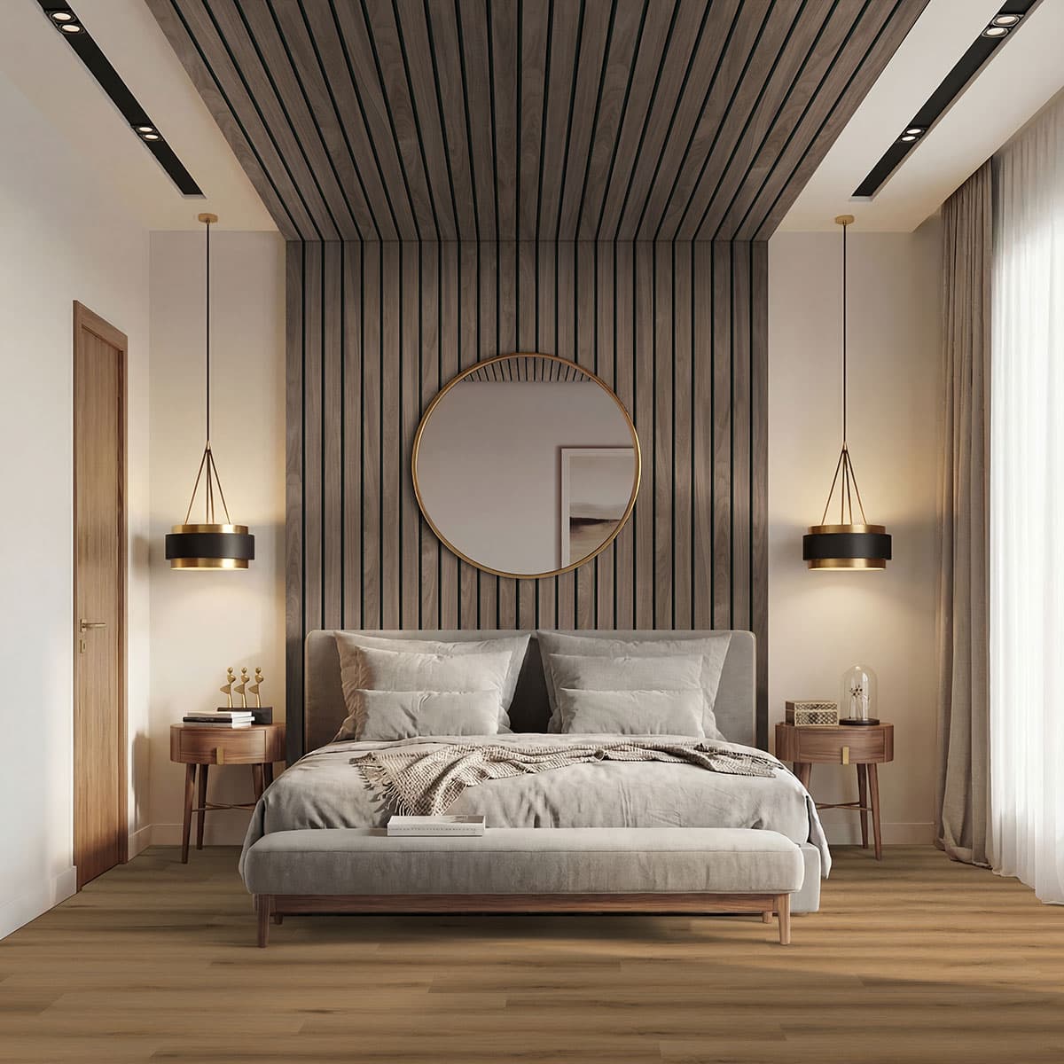 MSI Everlife Swilcan 100% Waterproof Rigid Core (SPC) Flooring — XL Studio Collection — installed in room