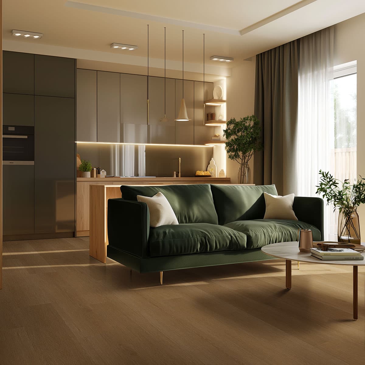 MSI Everlife Taos 100% Waterproof Rigid Core (SPC) Flooring — XL Studio Collection — detail view 4