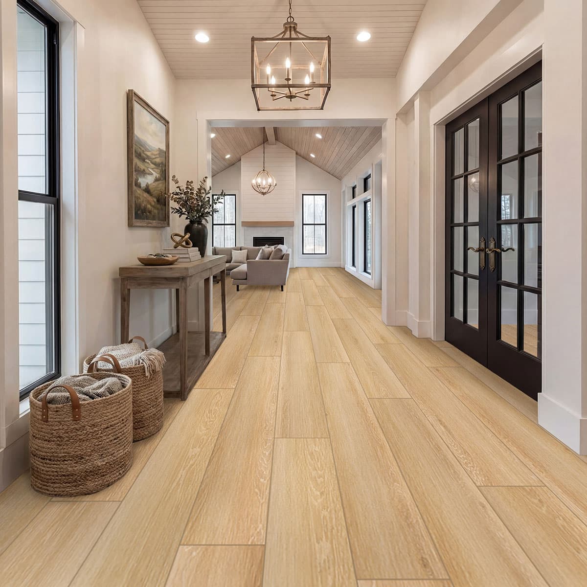 MSI Everlife Valleyview Grove 100% Waterproof Rigid Core (SPC) Flooring — XL Prescott Collection — installed in room