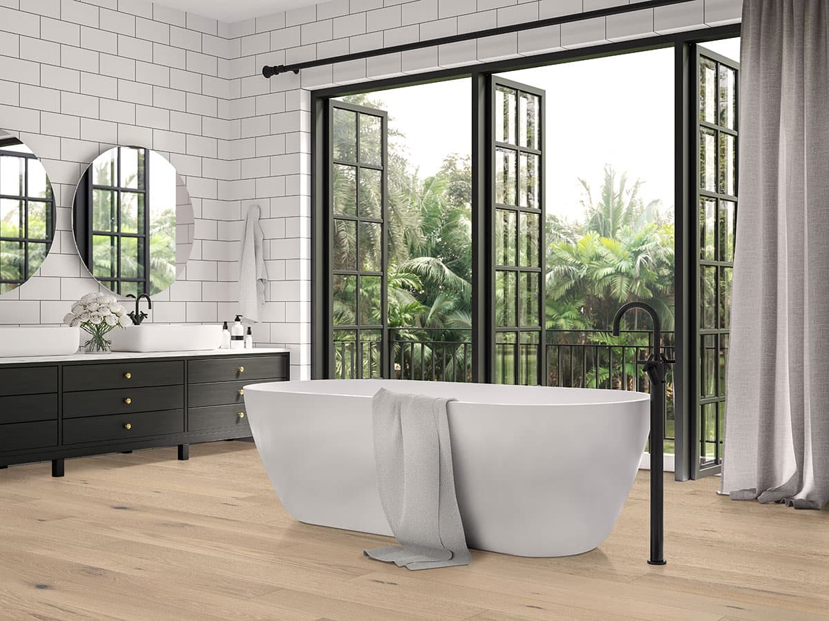 MSI Everlife Wood Bali Buff Oak 100% Waterproof Engineered Hardwood Flooring — Woodhills Collection — detail view 5