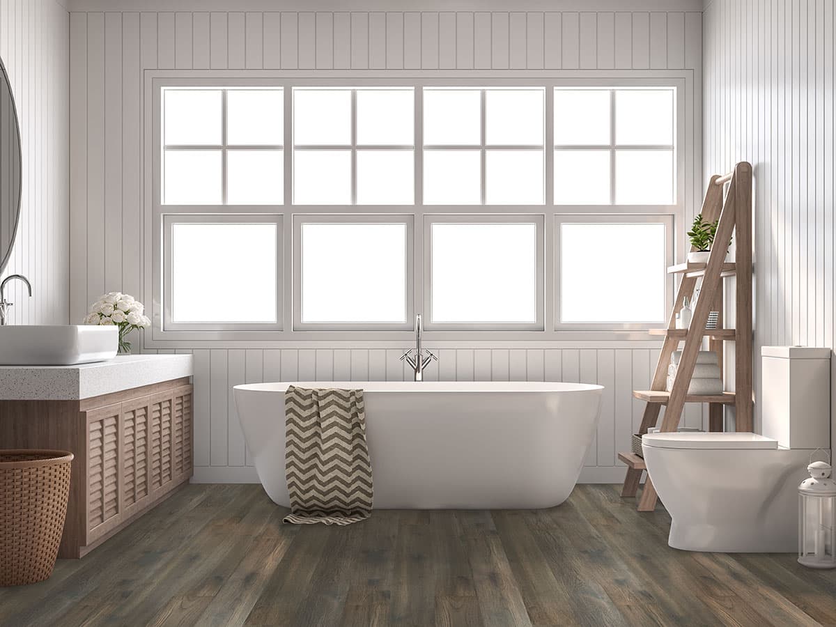MSI Everlife Wood Brook Timber Hickory 100% Waterproof Engineered Hardwood Flooring — Woodhills Collection — detail view 5