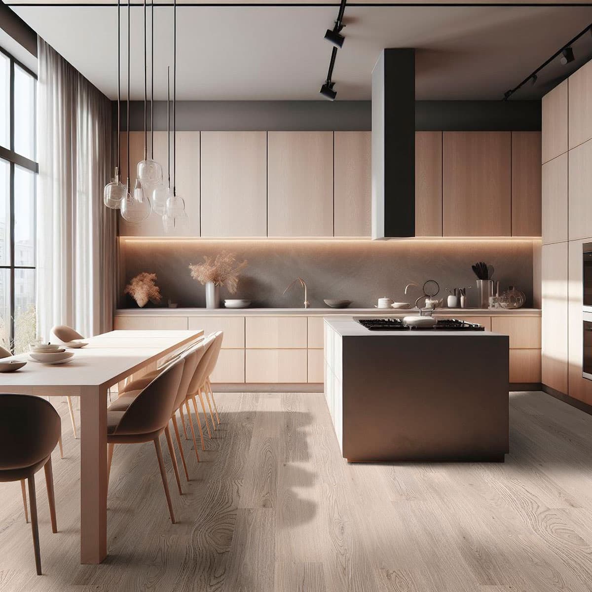 MSI Everlife Austell Grove 100% Waterproof Rigid Core (SPC) Flooring — Prescott Collection — installed in room