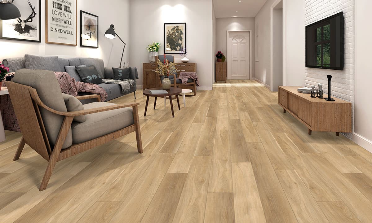 MSI Everlife Bayhill Blonde 100% Waterproof Rigid Core (SPC) Flooring — Andover Collection — detail view 4
