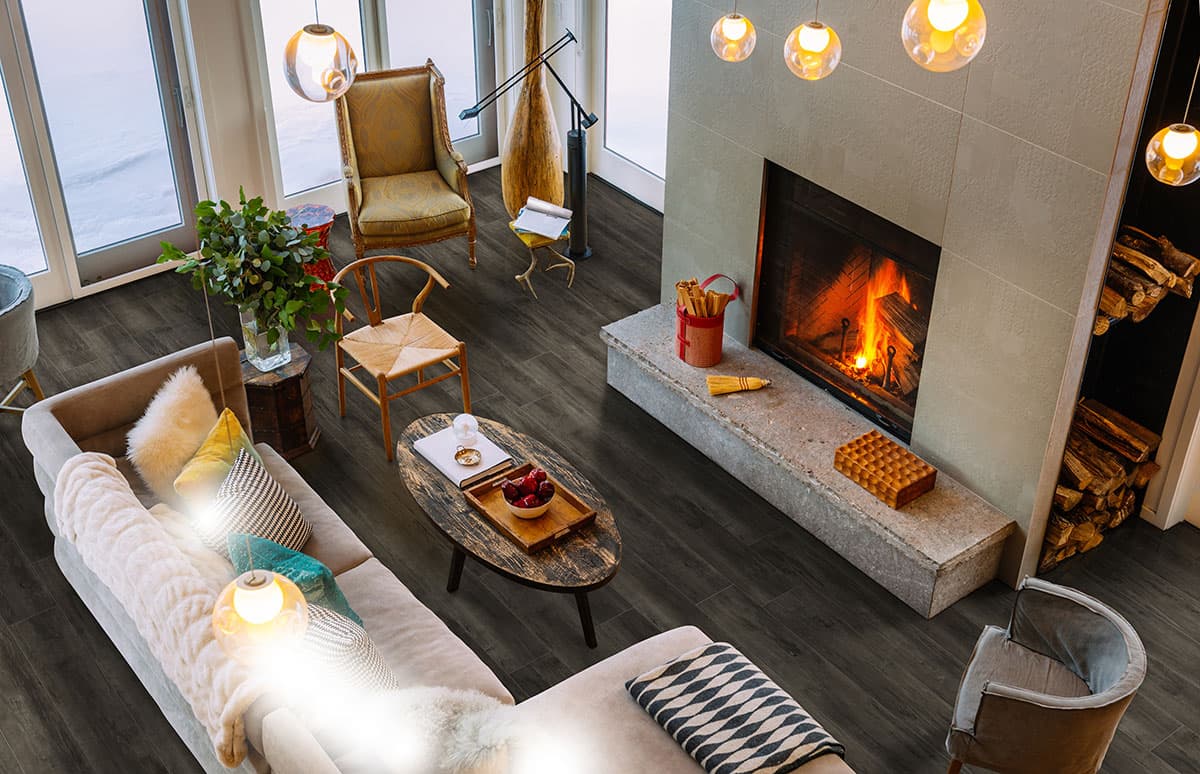 MSI Everlife Billingham 100% Waterproof Rigid Core (SPC) Flooring — Cyrus Collection — installed in room