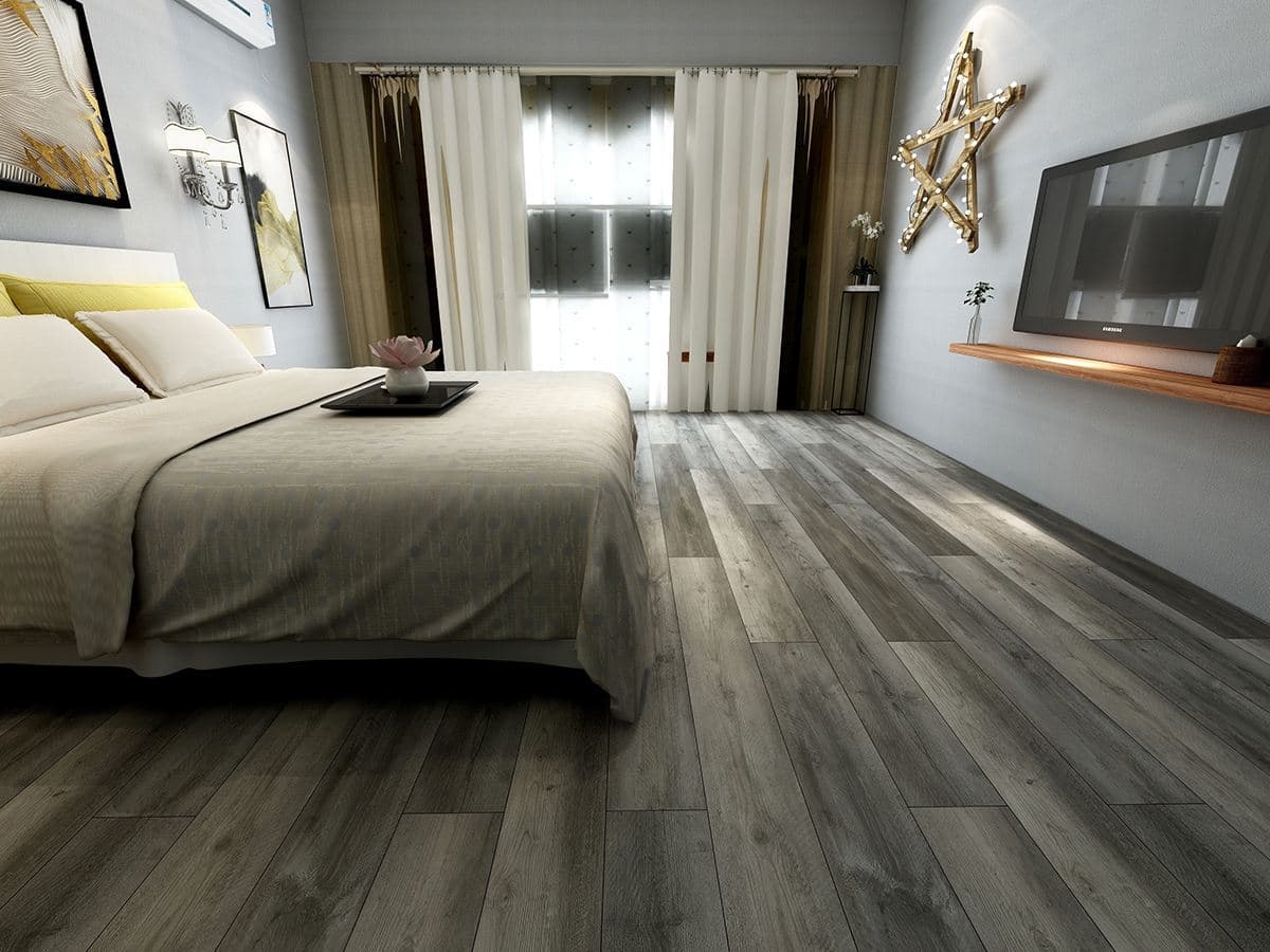 MSI Everlife Katella Ash 100% Waterproof Rigid Core (SPC) Flooring — Cyrus 2.0 Collection — installed in room