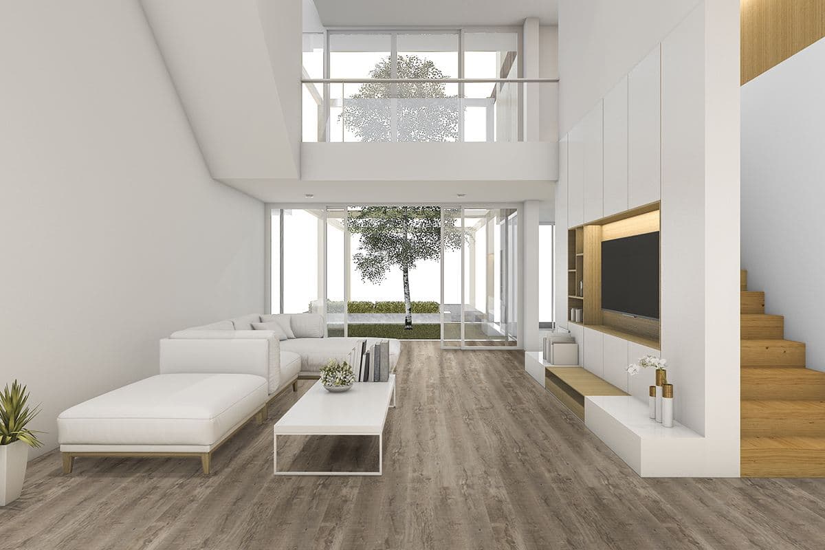 MSI Everlife Ryder 100% Waterproof Rigid Core (SPC) Flooring — Cyrus Collection — installed in room