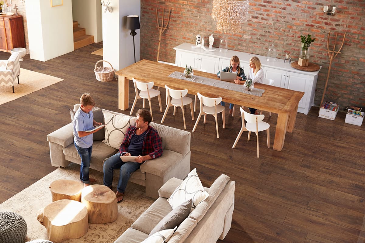 MSI Everlife Braly 100% Waterproof Rigid Core (SPC) Flooring — XL Cyrus Collection — installed in room