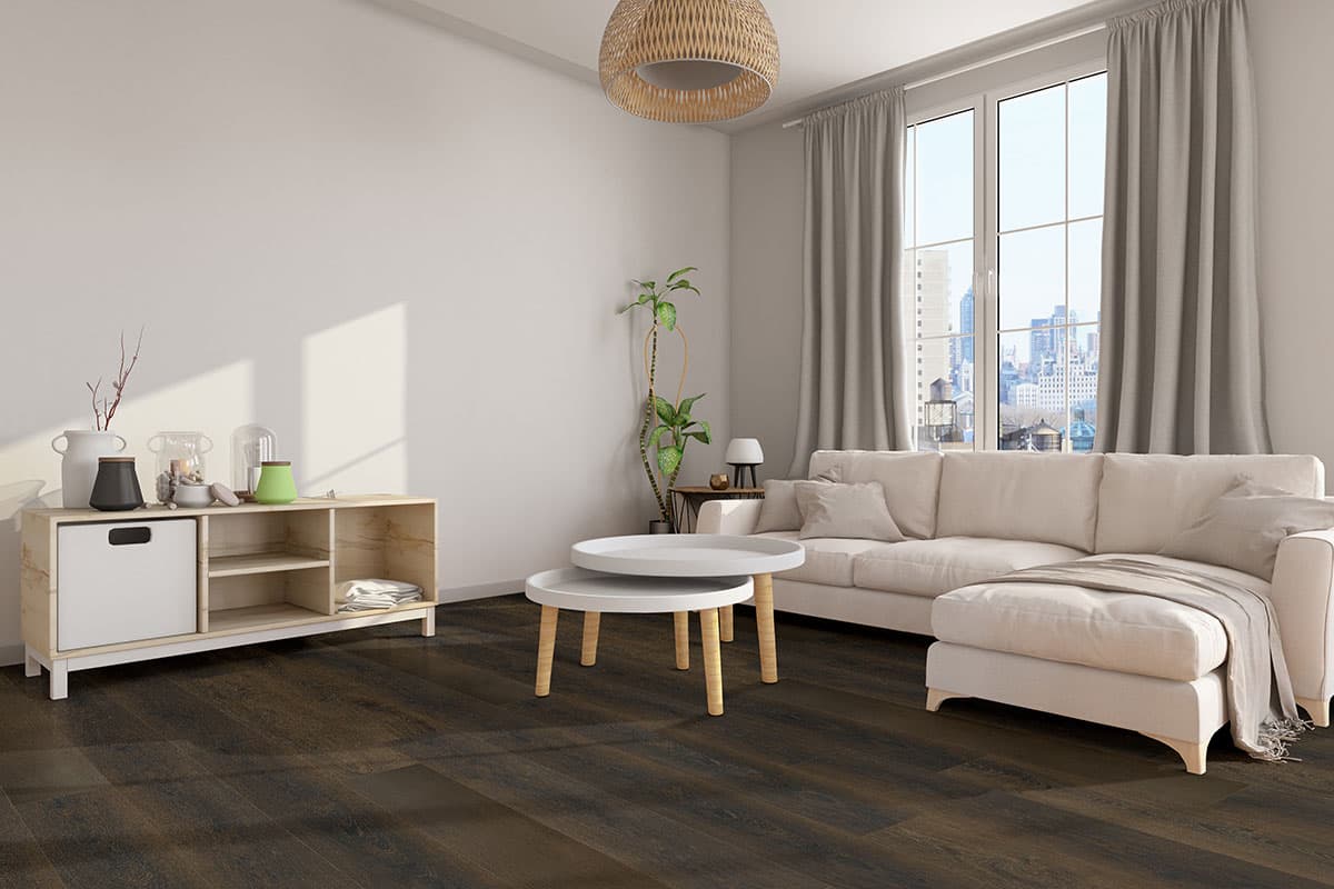 MSI Everlife Barrell 100% Waterproof Rigid Core (SPC) Flooring — XL Prescott Collection — installed in room