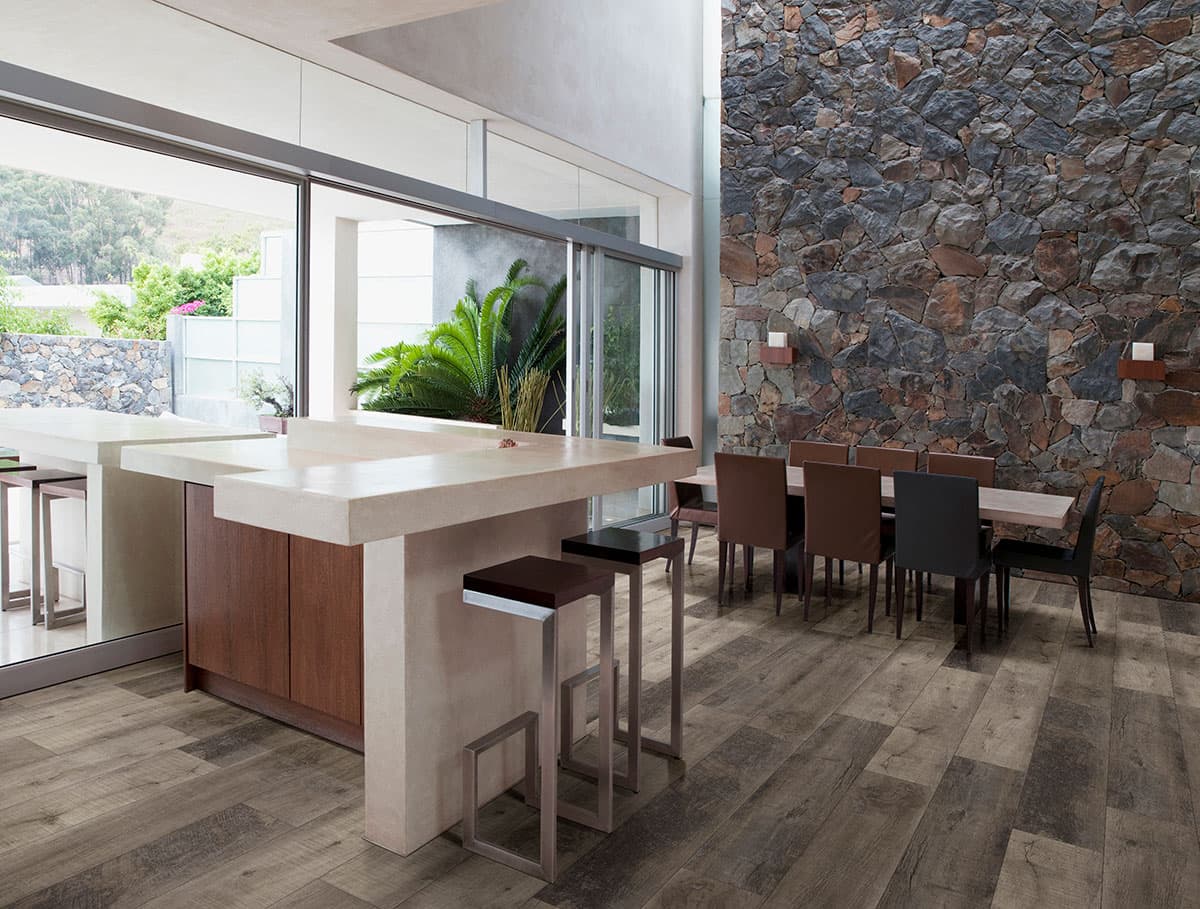 MSI Everlife Wolfeboro 100% Waterproof Rigid Core (SPC) Flooring — XL Prescott Collection — installed in room
