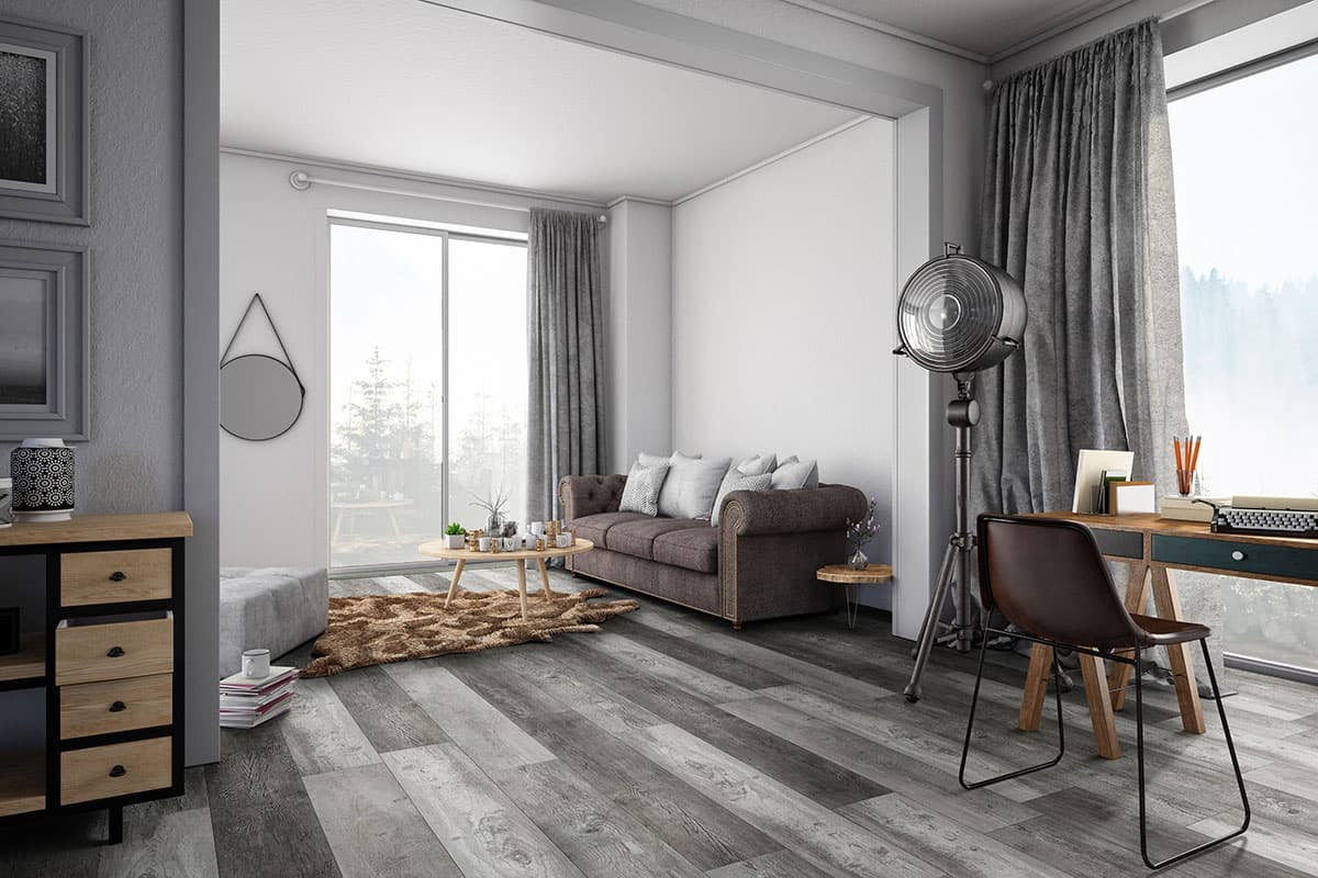MSI Everlife Boswell 100% Waterproof Rigid Core (SPC) Flooring — XL Prescott Collection — installed in room