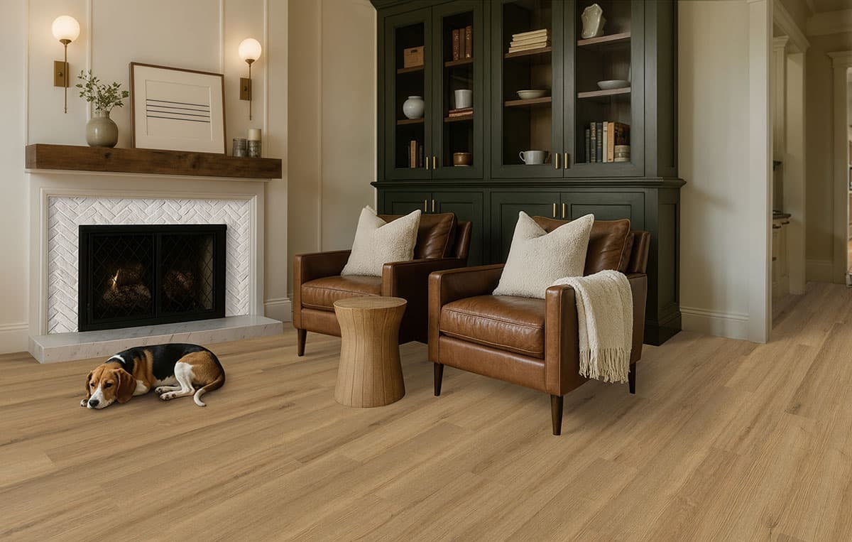 MSI Everlife Amber Forrester 100% Waterproof Rigid Core (SPC) Flooring — Prescott Collection — detail view 4