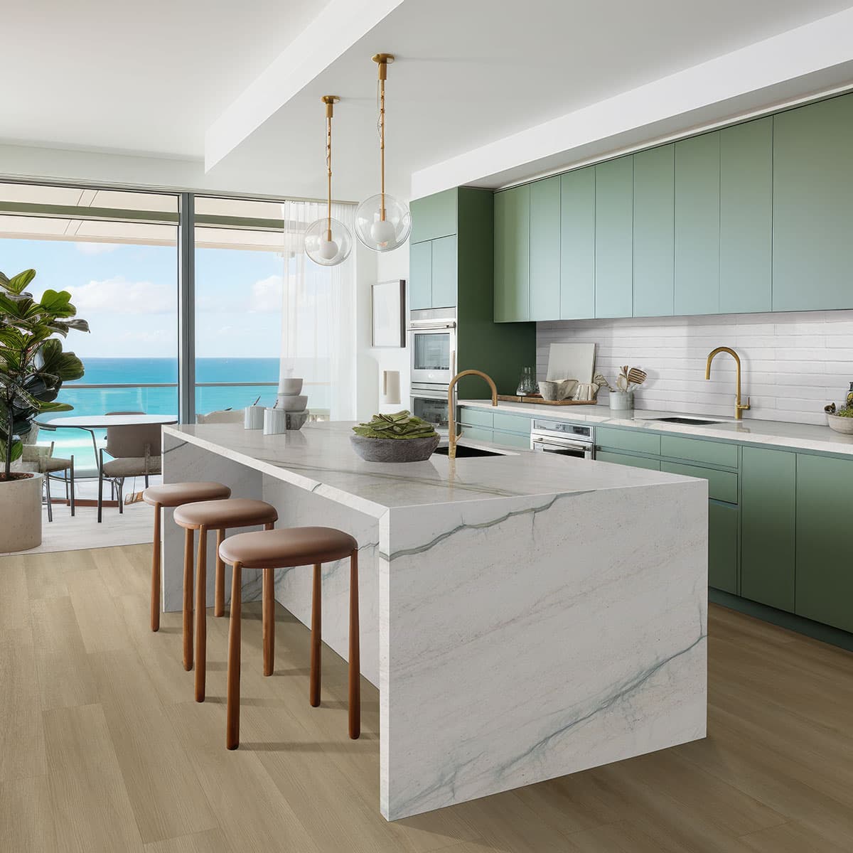 MSI Everlife Flaxen 100% Waterproof Rigid Core (SPC) Flooring — Laurel Reserve Collection — detail view 3