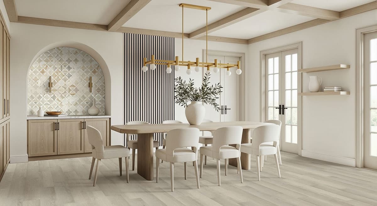 MSI Everlife Honeybella Oak 100% Waterproof Rigid Core (SPC) Flooring — Prescott Collection — detail view 3