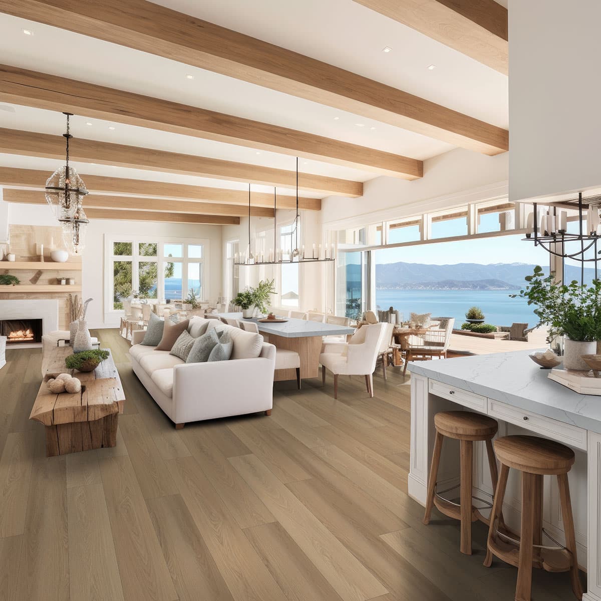 MSI Everlife Larkin 100% Waterproof Rigid Core (SPC) Flooring — Laurel Collection — detail view 4