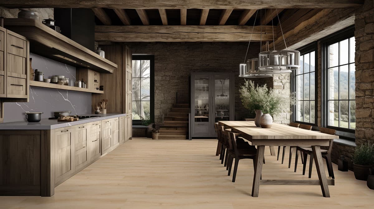 MSI Everlife Fallonton 100% Waterproof Rigid Core (SPC) Flooring — Laurel Collection — detail view 5
