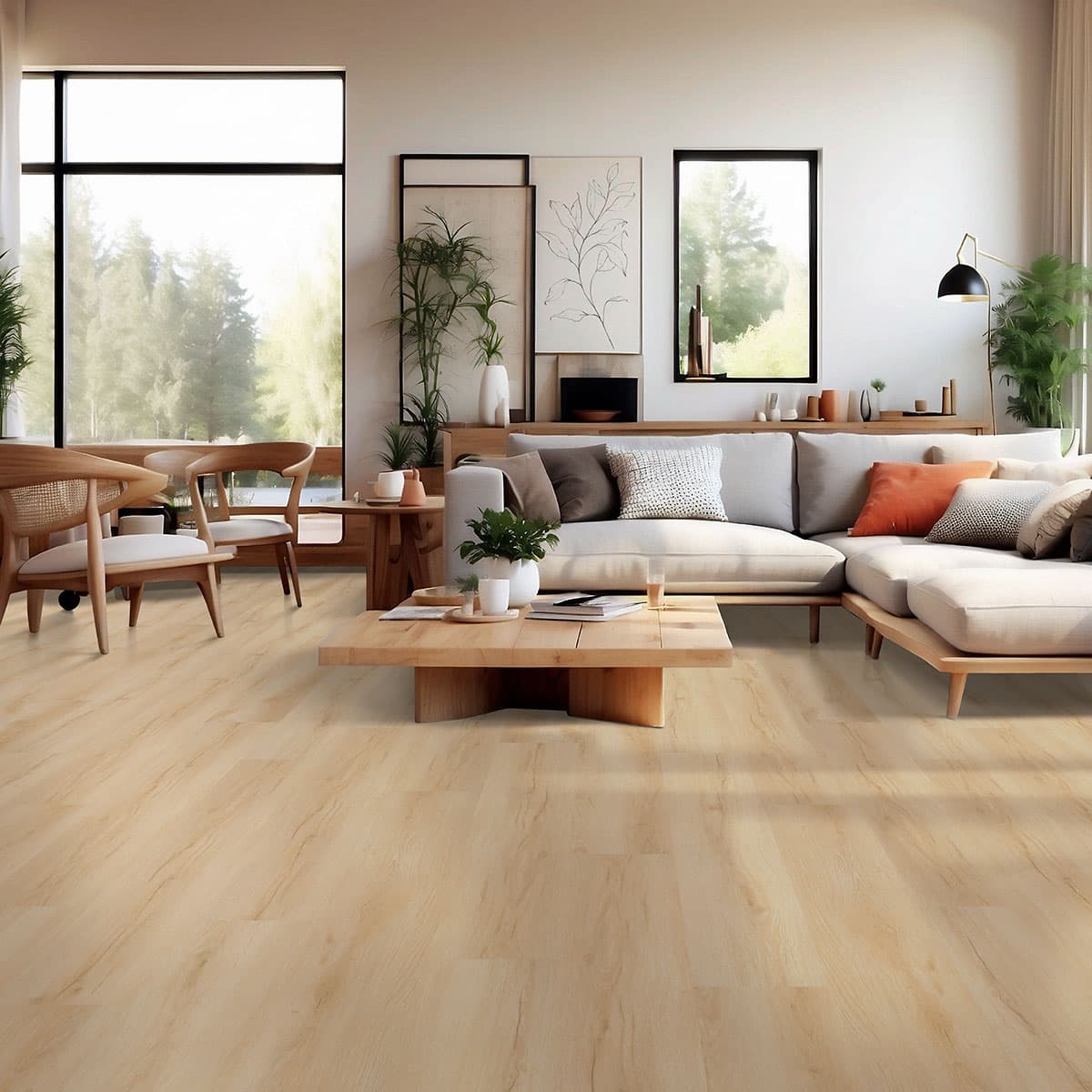 MSI Everlife Fallonton 100% Waterproof Rigid Core (SPC) Flooring — Laurel Collection — detail view 4