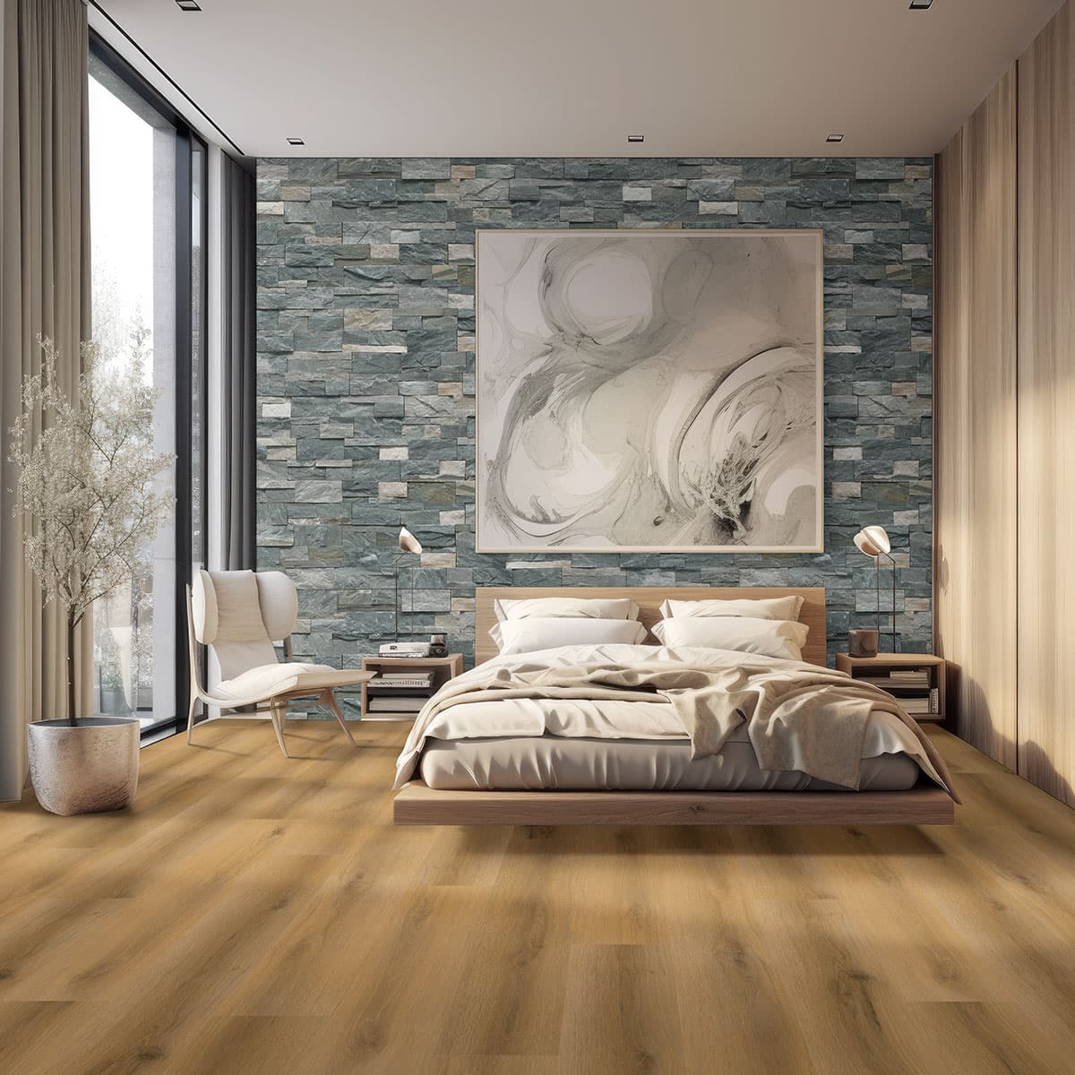 MSI Everlife Scandi 100% Waterproof Rigid Core (SPC) Flooring — Laurel Collection — detail view 5
