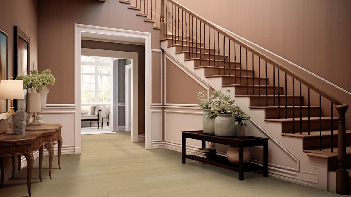 MSI Everlife Palmilla 100% Waterproof Rigid Core (SPC) Flooring — Laurel Reserve Collection — installed in room