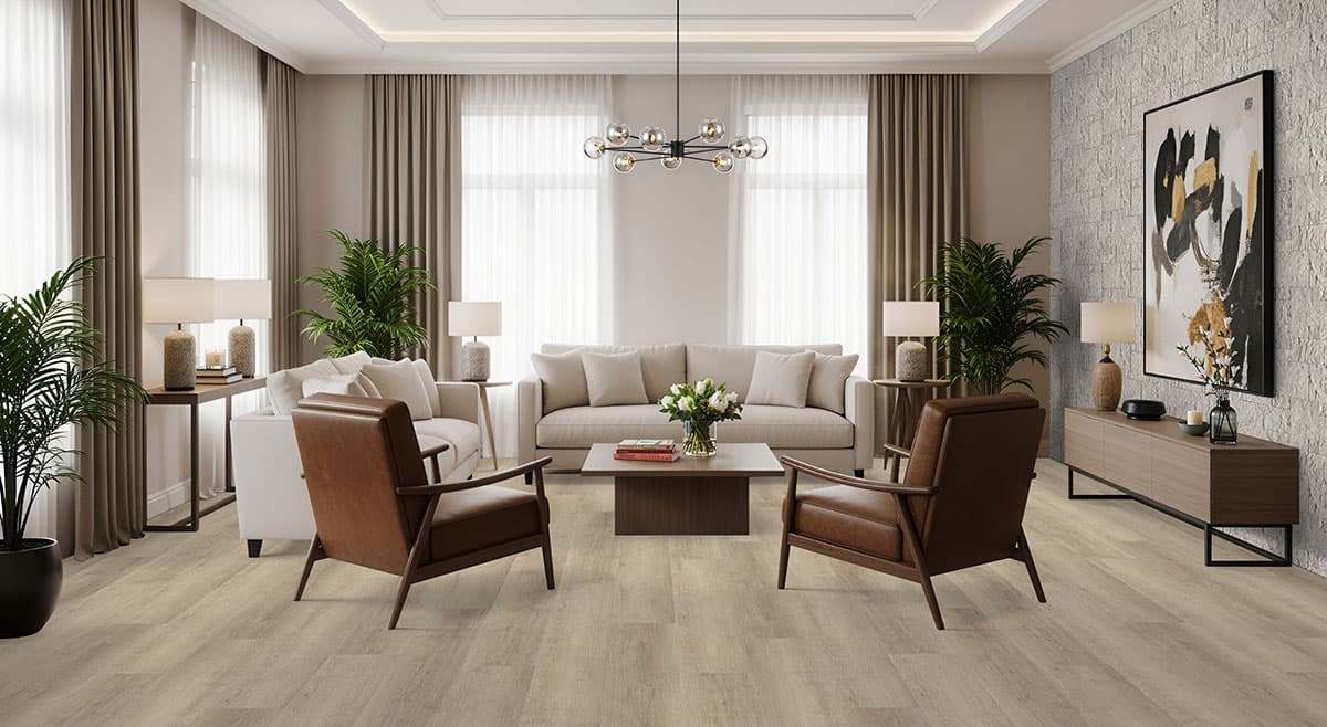 MSI Everlife Saddle Wood 100% Waterproof Rigid Core (SPC) Flooring — Laurel Collection — detail view 3