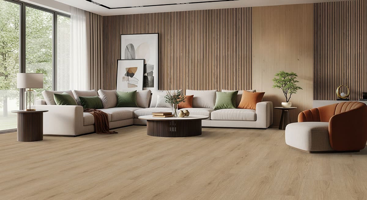 MSI Everlife Bozeman 100% Waterproof Rigid Core (SPC) Flooring — Studio Collection — installed in room