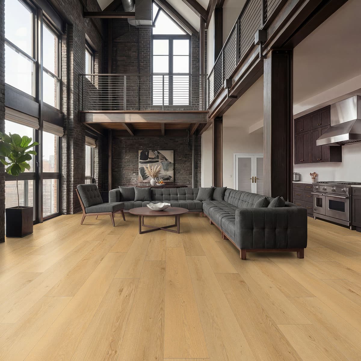 MSI Everlife Bluffview 100% Waterproof Rigid Core (SPC) Flooring — Wayne Parc Collection — installed in room