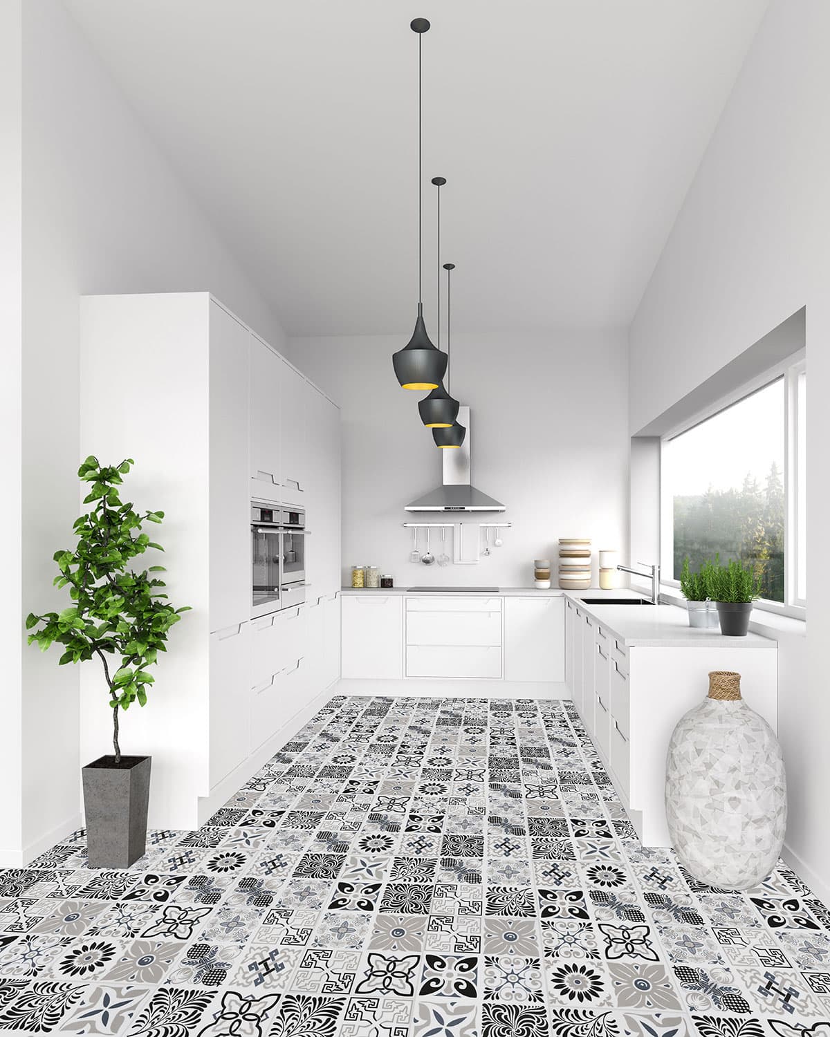 MSI Everlife Windsor Isle 100% Waterproof Rigid Core (SPC) Flooring — Trecento Collection — installed in room