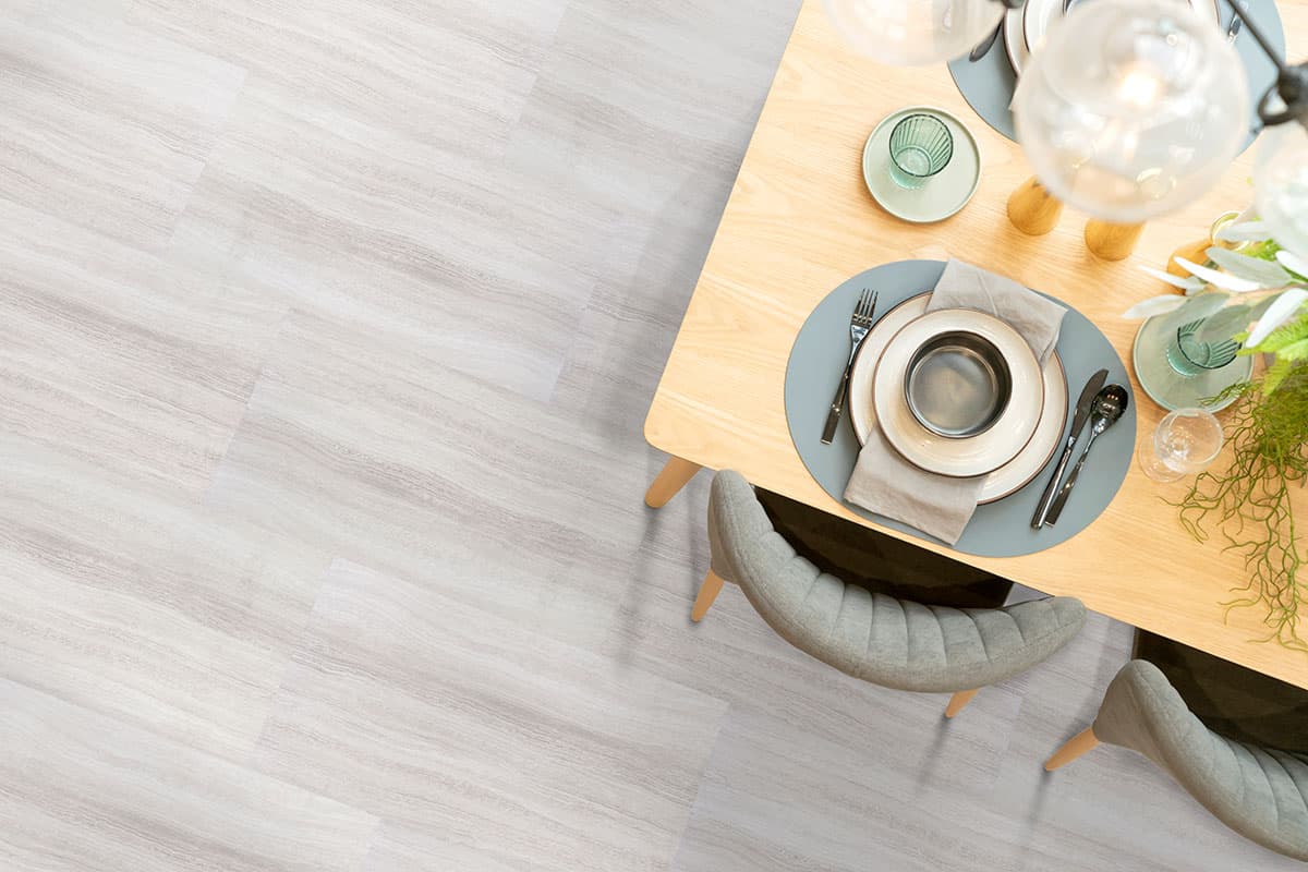 MSI XL Trecento White Ocean - pale stone-look tile with long linear striations in a modern coastal villa interior